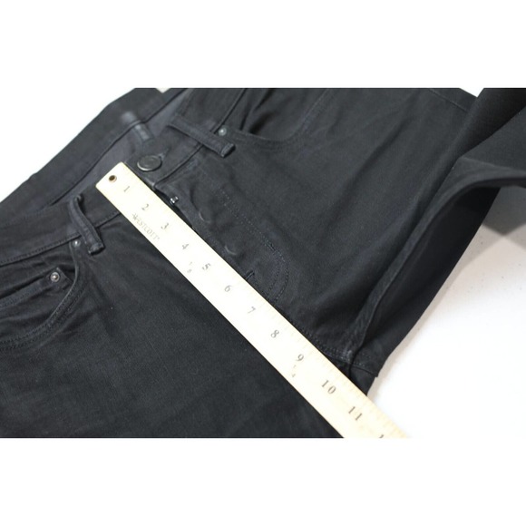 All Saints Razor Men‎ Skinny Fit Jeans 30 Button Fly High-Rise Black Denim - Picture 10 of 12
